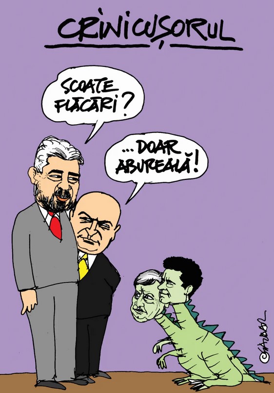 Caricatura Zilei crinicusorul