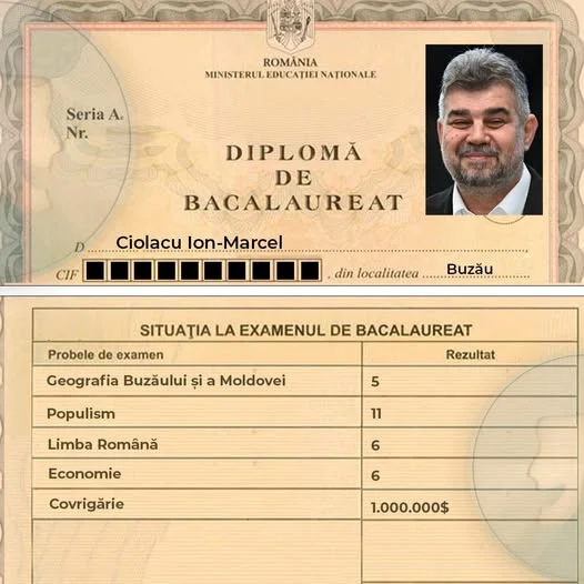 Jumătate din copiii care intră în sistemul de învățământ nu ajung să dea BAC-ul. Ciolacu nu a avut nevoie de el.jpg