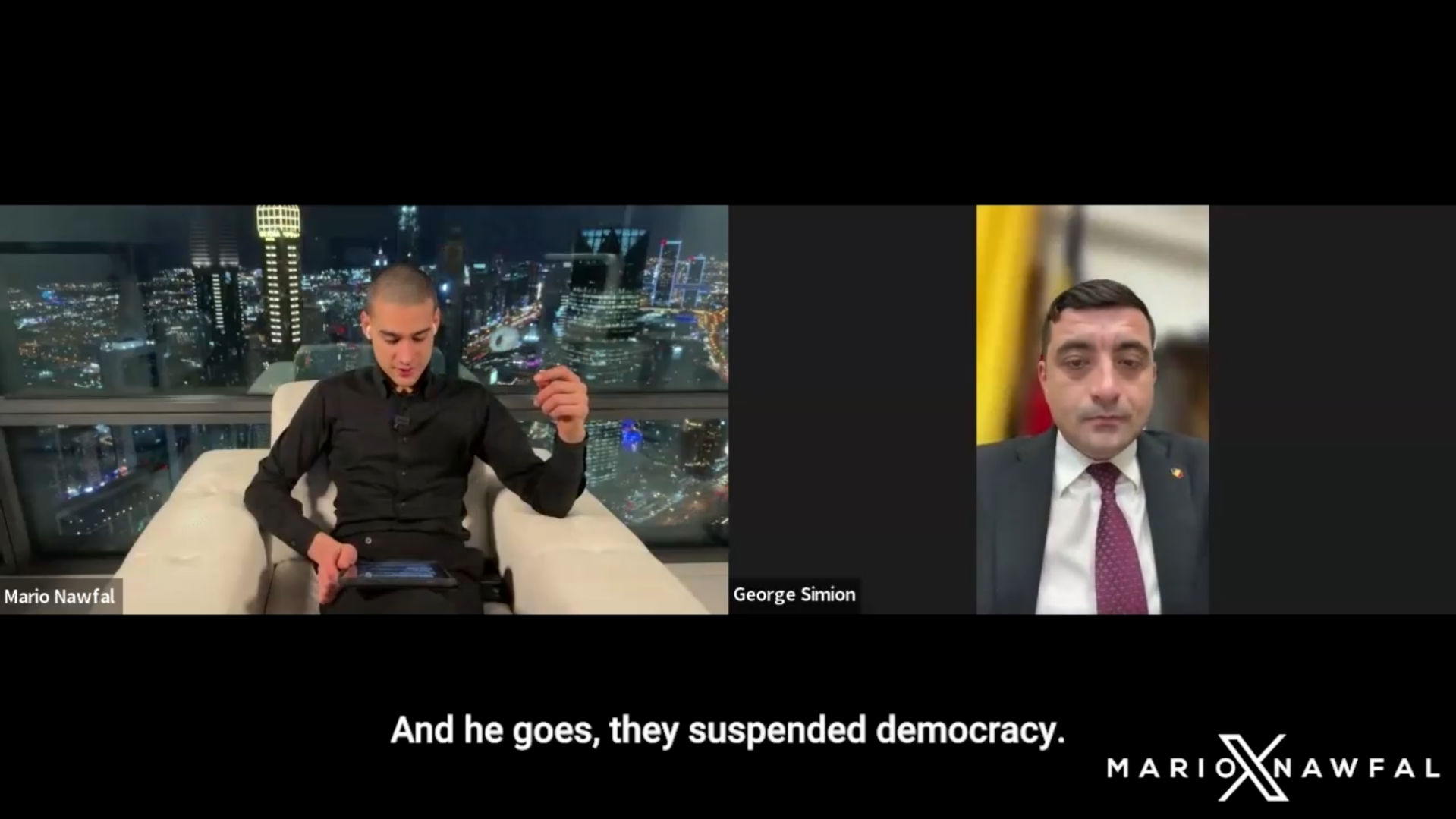 George Simion, interviu X pentru Mario Nawfal, despre anularea alegerilor.png