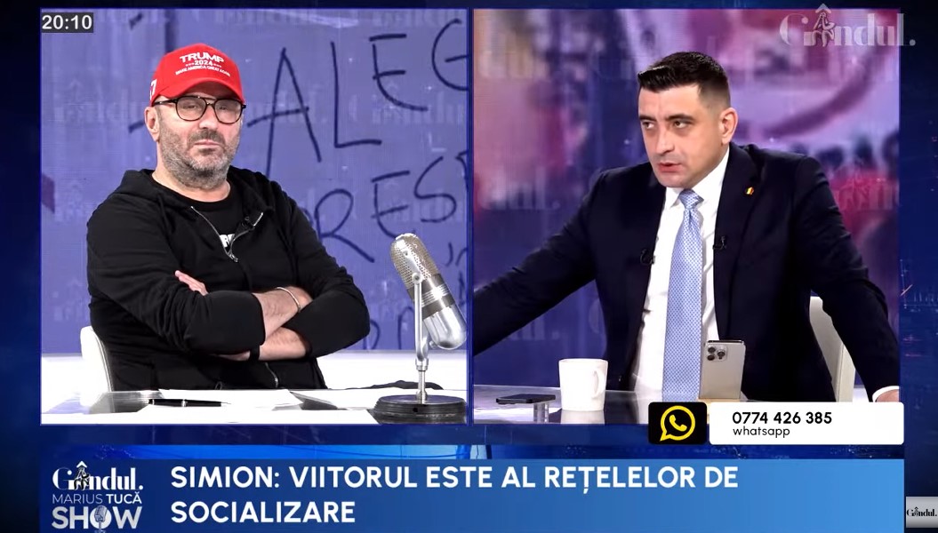 Marius Tucă Show. Invitat George Simion