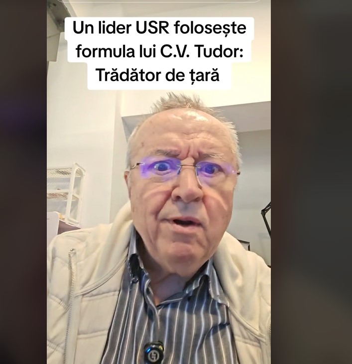 Un lider USR folosește formula lui C.V. Tudor Trădător de tara.jpg