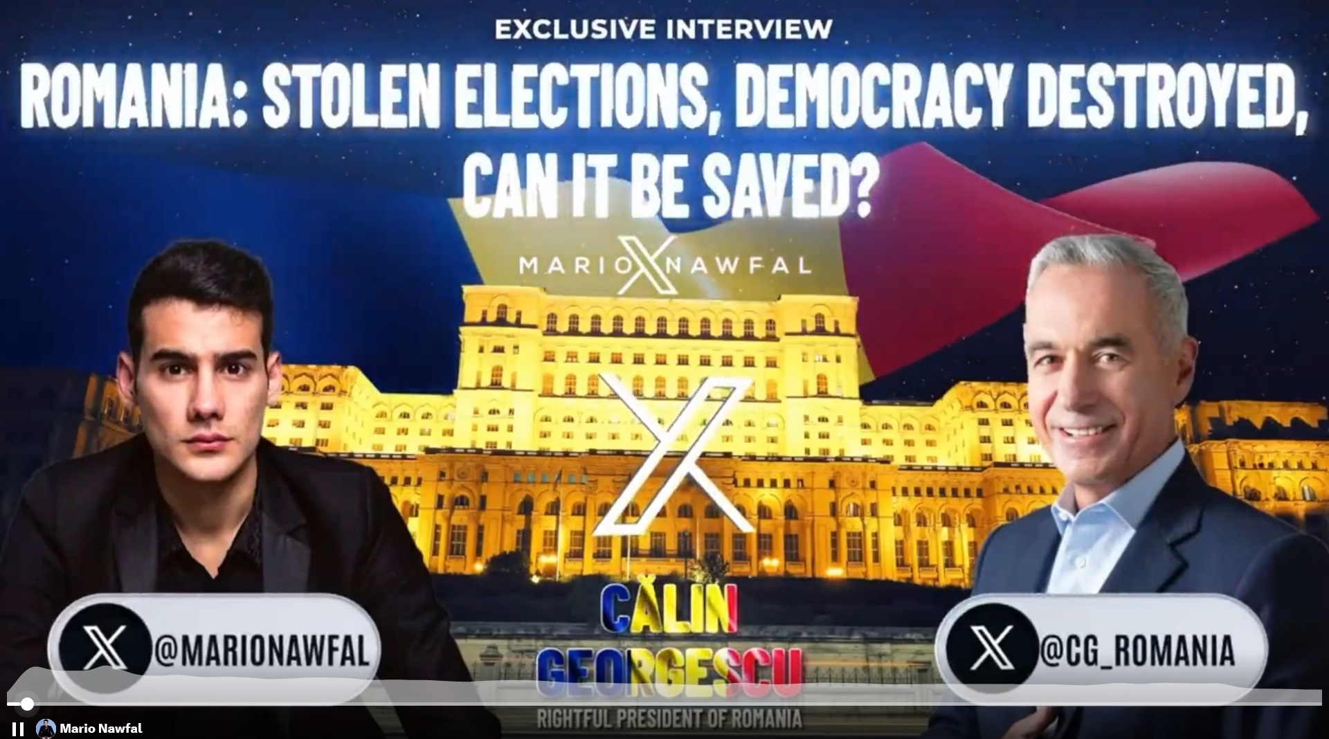 acuzând că este vorba de o lovitură de stat comandată de fosta Administrație Joe Biden și de Uniunea Europeană. El reafirmă ceea ce a declarat și în emisiunea Ancăi Alexandrescu despre Rețeaua Soros, și anume că o va interzice pentru daunele pe care le-a făcut României. Preluăm interviul în limba engleză, de la sursă, și publicăm, cu mulțumiri, prima parte a transcrierii lui în română realizată de Realitatea PLUS.