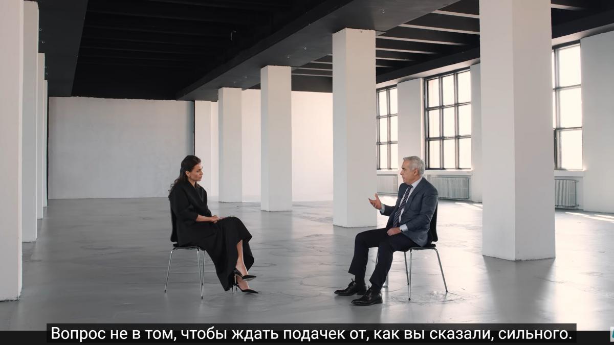 Călin Georgescu a acordat un interviu controversatei jurnaliste pro-ruse din Republica Modolva, Natalia Morari.jpeg