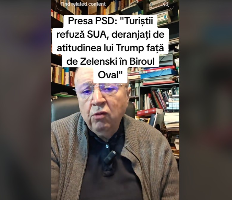 Presa PSD: 'Turiștii refuză SUA, deranjați de atitudinea lui Trump față de Zelenski în Biroul Oval