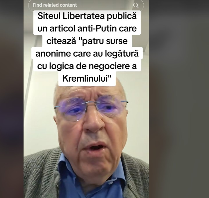 Siteul Libertatea publică un articol anti-Putin care citează 'patru surse anonime care au legătură cu logica de negociere a Kremlinului'.jpg