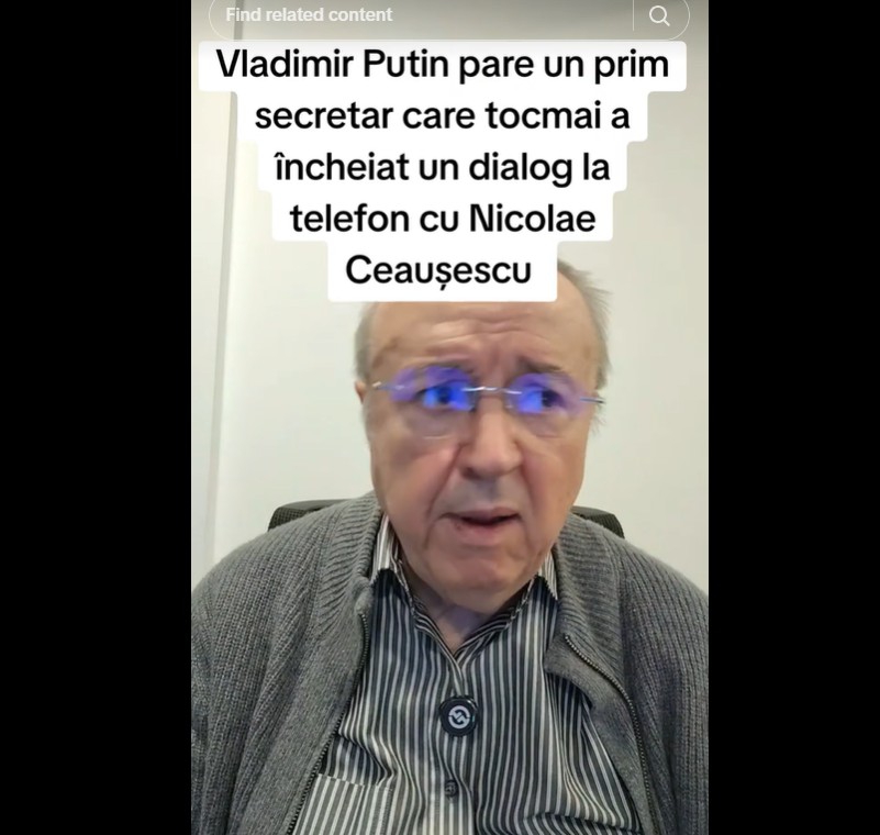 Vladimir Putin pare un prim secretar care tocmai a incheiat un dialog la telefon cu Nicolae Ceausescu.jpg