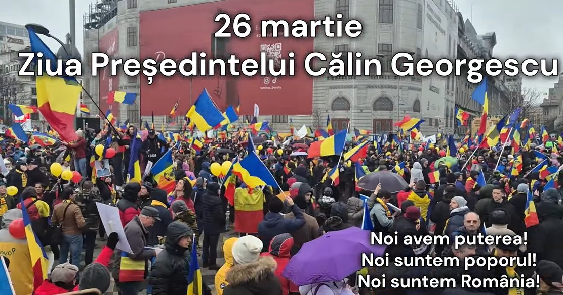 Ziua Presedintelui ALES Calin Georgescu - 26 martie 2025 Miting de ziua lui Călin Georgescu