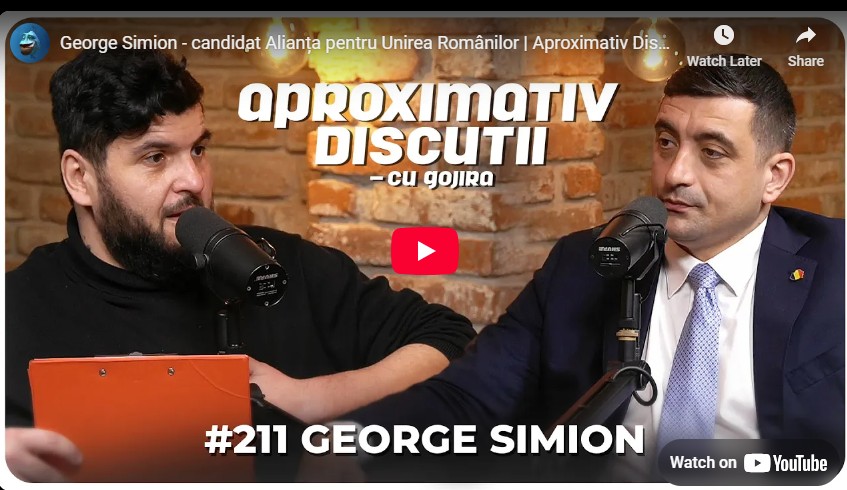 George Simion - candidat Alianța pentru Unirea Românilor Aproximativ Discutii ALEGERI 2025