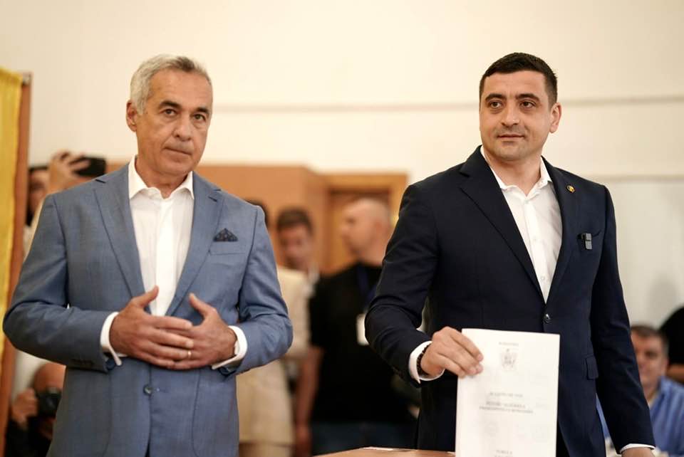 Călin Georgescu și George Simion au fost împreună la vot.jpg