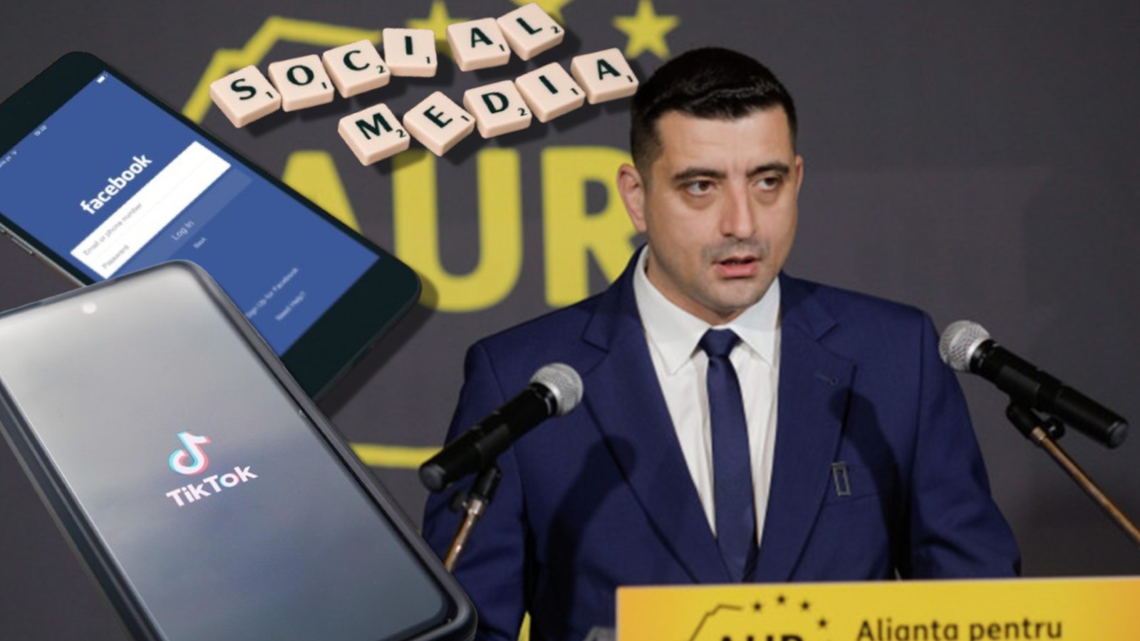 Decizie radicală luată de George Simion, înainte alegerile de duminică. Și-a închis conturile de Facebook și TikTok