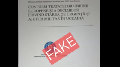 Încă un fake news demontat de MAI. Anunțul de “participare a României la un conflict militar” este fals şi face parte dintr-o campanie de dezinformare FOTO