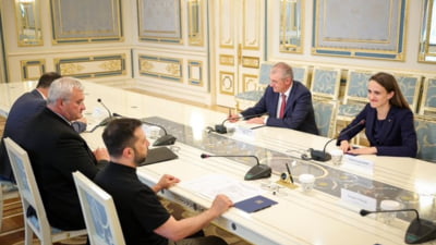 Oana Ţoiu, întâlnire la Kiev cu Volodimir Zelenski. Ce au discutat ministrul român de Externe și președintele ucrainean FOTO