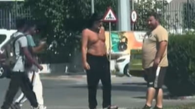 Apariția virală a lui Gigi Becali, pe stradă: ”Și, el, Șucu, se ia cu Hulk. Bă, te iei cu Hulk?”