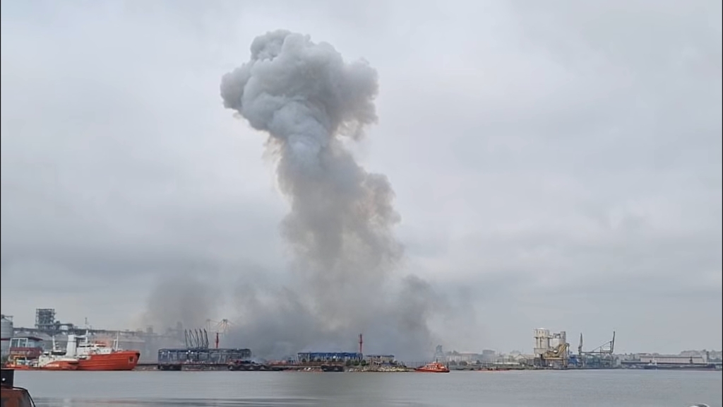 Explozia dronei din Portul Constanța a distrus o hală industrială din apropiere