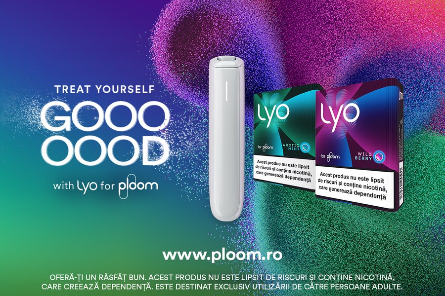 LYO în România: noua experiență cu nicotină și arome, fără tutun, pentru Ploom